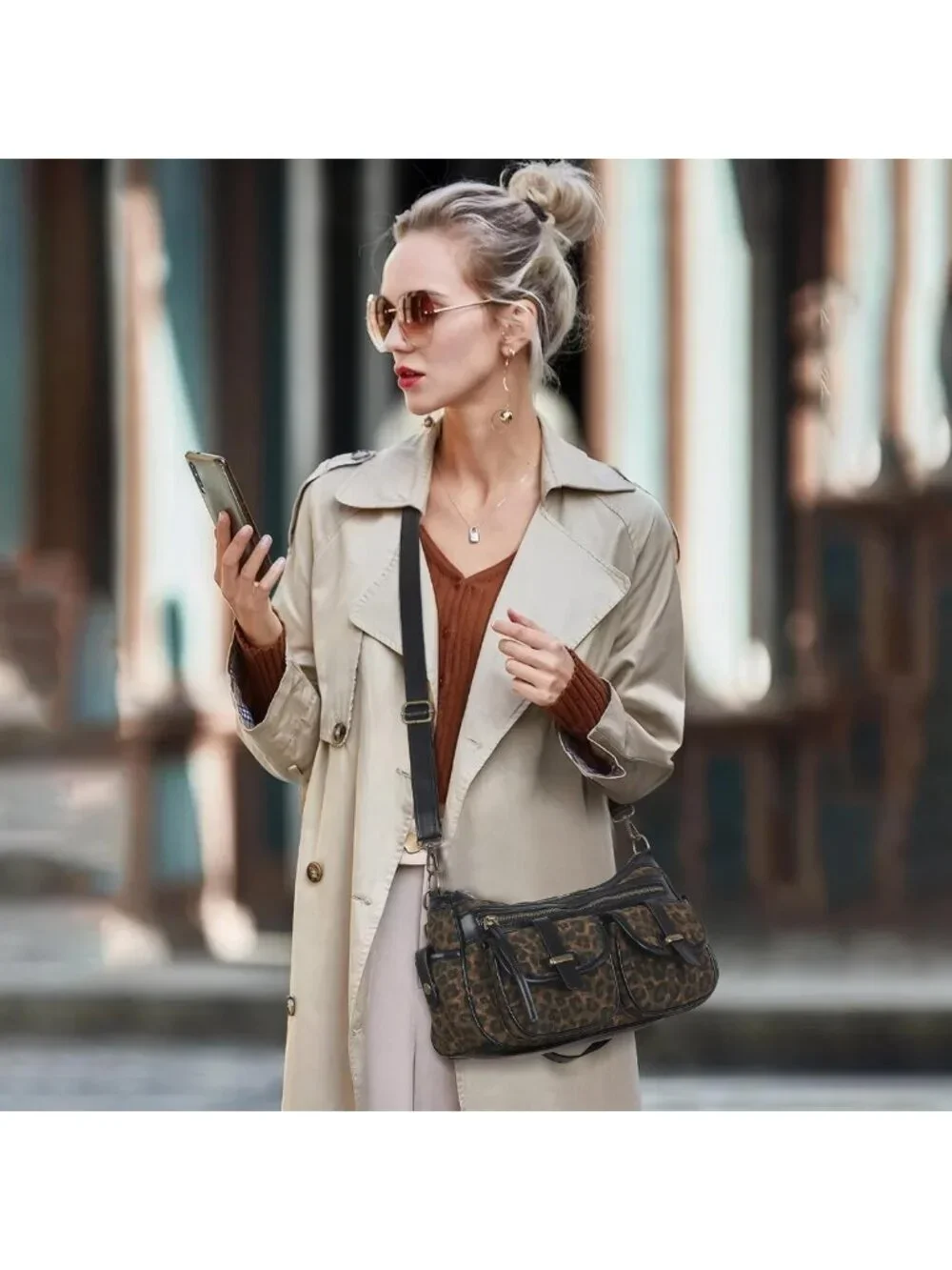 Stylish Multi-Pocket Hobo Bag for Women | Soft Vegan Leather Crossbody Handbag